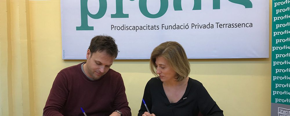 Signatura del Conveni amb Prodis