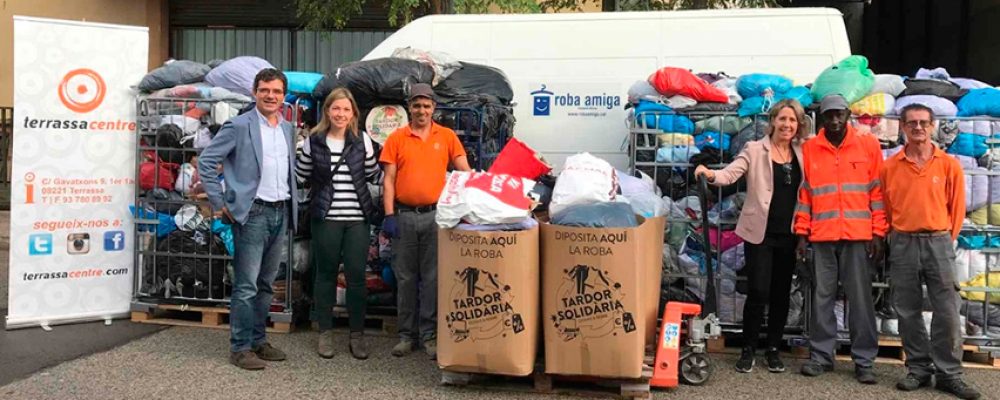 Es recullen 2000kg de roba usada durant la Tardor Solidària 2018.