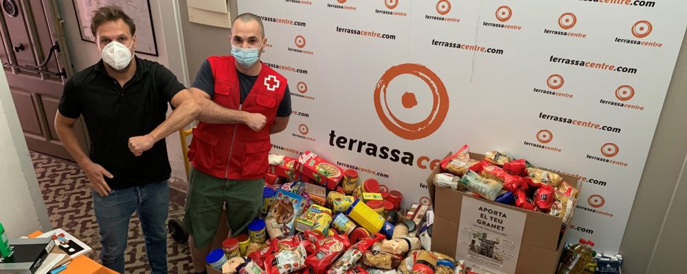 Más de una tonelada  de alimentos para las familias necesitadas de Terrassa.