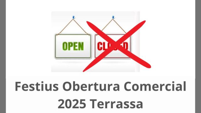 Festius Obertura Comercial 2025