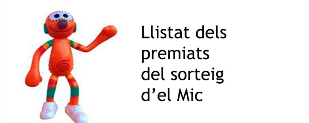 Sorteo de los premiados del concurso del Mic