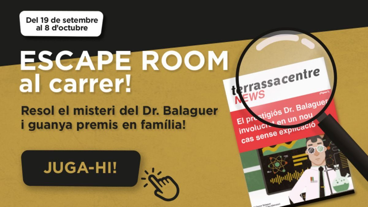 «PROJECTE GÈMINIS», ESCAPE ROOM COMERCIOS