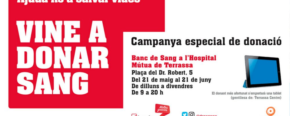 Vine a donar sang.