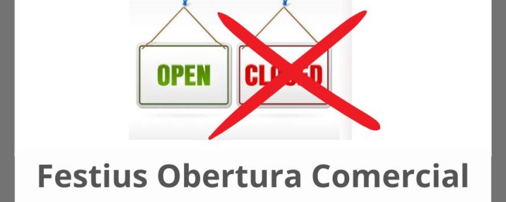 Festius Obertura Comercial 2025